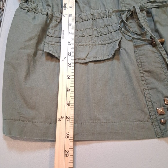 Pure Energy Olive Green Military Style Jacket Utility Gorpcore Sz 4X Studded - Picture 16 of 16